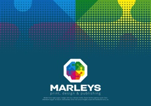 Marleys Logo with abstract jigsaw 'M'
